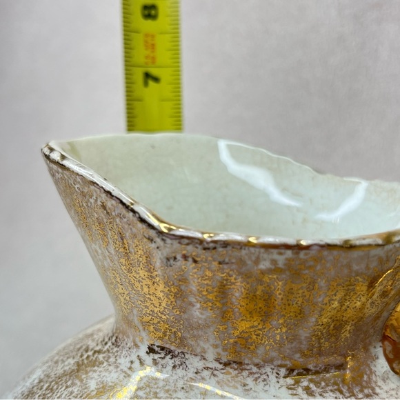 Vintage China Water Pitcher-White/Gold Luster-Classic-French-Traditional-Formal - Picture 9 of 10